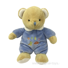 Plush Bear In Blue Cloth